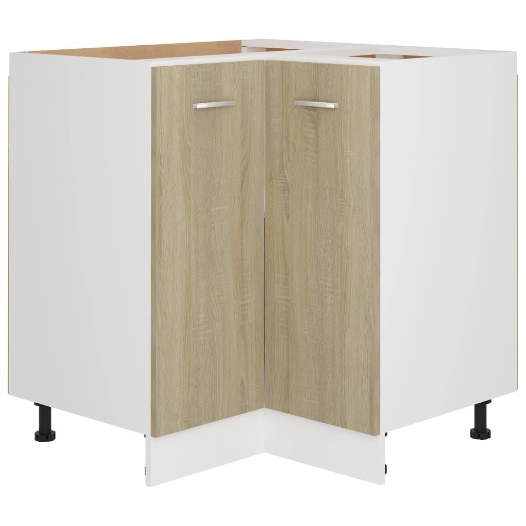 vidaXL Hoekonderkast Lyon 75,5x75,5x81,5 cm sonoma eikenkleurig