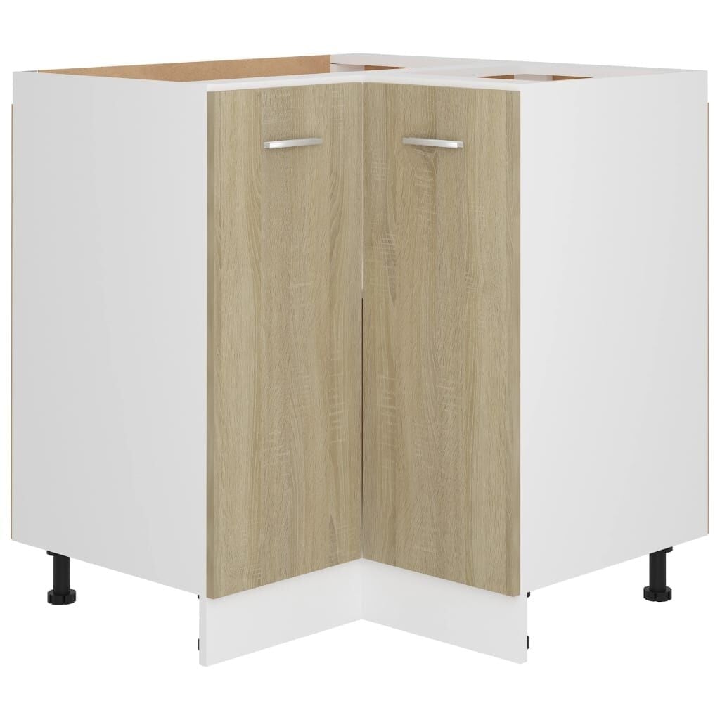 vidaXL Hoekonderkast Lyon 75,5x75,5x81,5 cm sonoma eikenkleurig