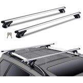VEVOR Universele Dakdragers, 120 cm (47,2 inch) Aluminium Dakdragers, Geschikt voor Zijrails met Opening, 90KG Draagvermogen, Verstelbare Dakdragers met Sloten, voor SUV's, Sedans en Bestelwagens