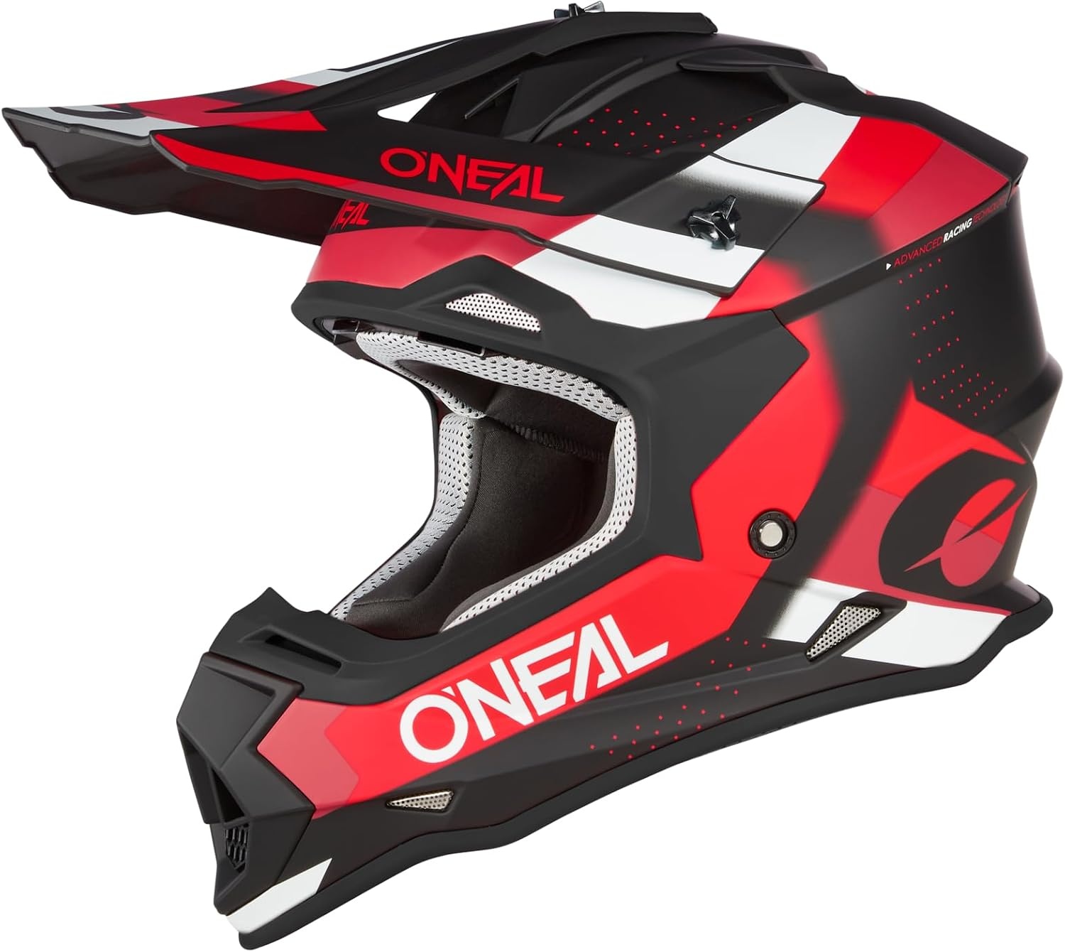 O'NEAL 2SRS Motocross Helm - Zwart/Grijs/Neon Geel - Enduro Crosshelm voor Volwassenen