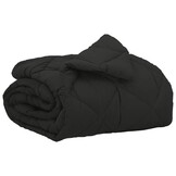 vidaXL Vol jaar dekbed Zwart 140 x 220 cm Microfiber