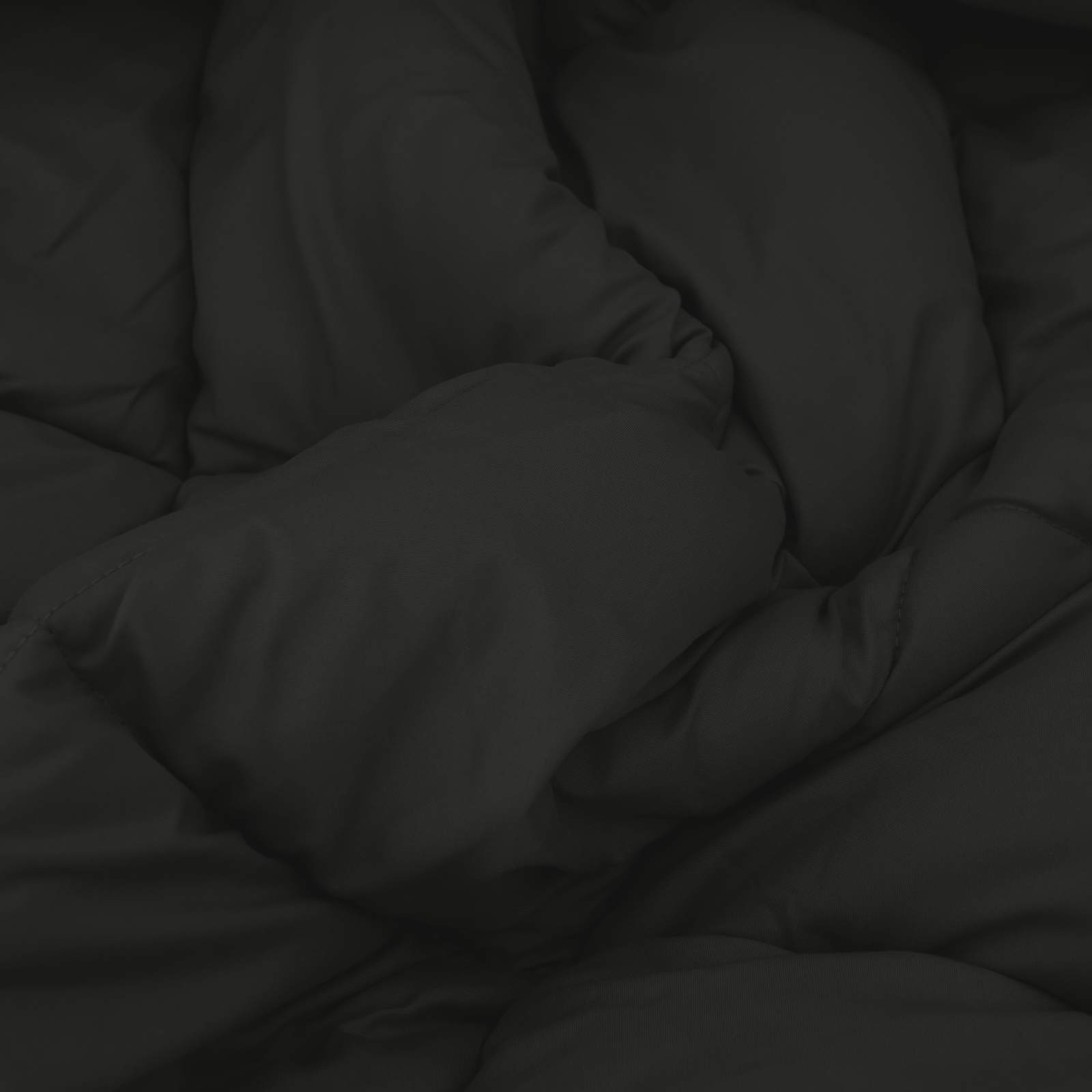 vidaXL Vol jaar dekbed Zwart 140 x 220 cm Microfiber