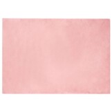 vidaXL Antislip vloerkleed van imitatie konijnenbont OLITE Roze