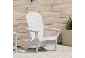 Moderne Adirondack Tuinstoel - Wit HDPE - 47% Korting