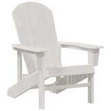 vidaXL Adirondack-stoel Wit HDPE