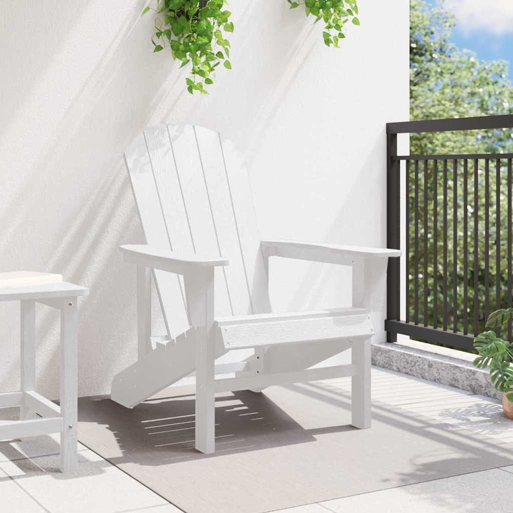 vidaXL Adirondack-stoel Wit HDPE