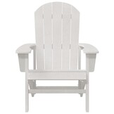 vidaXL Adirondack-stoel Wit HDPE