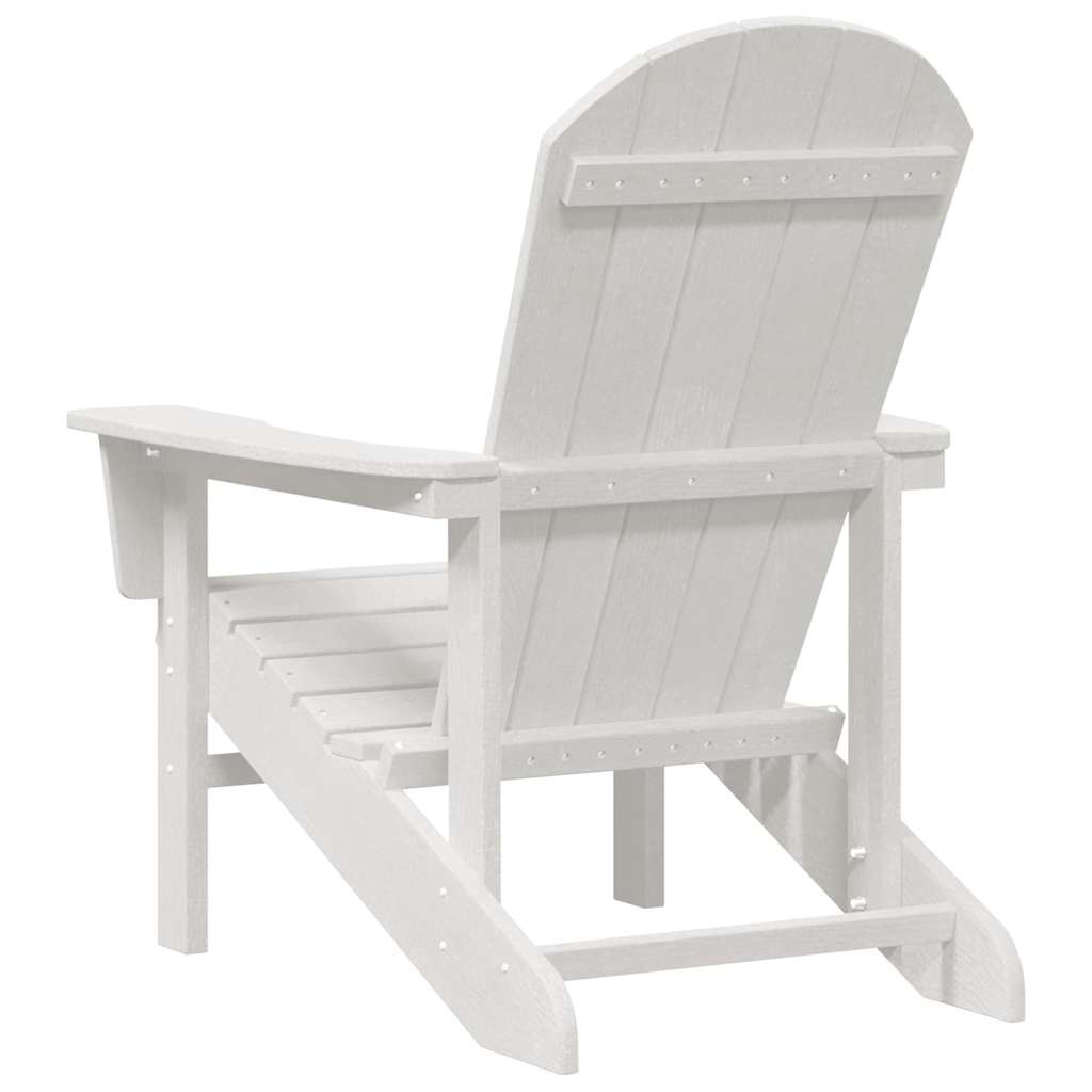 vidaXL Adirondack-stoel Wit HDPE