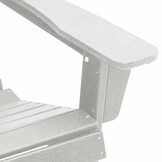 vidaXL Adirondack-stoel Wit HDPE