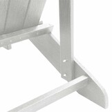 vidaXL Adirondack-stoel Wit HDPE