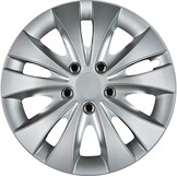 Cartrend 70279 Storm Wieldoppenset met chromen moeren; 4-delig, 40,64 cm (16 inch) - set van 4 - Maat 16" inch