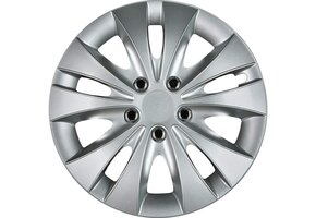 Wieldoppenset 16 inch metallic grijs met chromen moeren - 32% korting