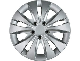Cartrend 70279 Storm Wieldoppenset met chromen moeren; 4-delig, 40,64 cm (16 inch) - set van 4 - Maat 16" inch