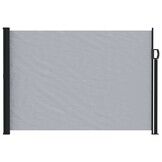 vidaXL Uittrekbaar Zijscherm Rechthoekig 120 x 500 cm Polyester Grijs