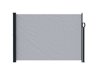 vidaXL Uittrekbaar Zijscherm Rechthoekig 120 x 500 cm Polyester Grijs