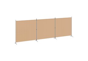 4-Panels Roomdivider Beige 525 cm Breed - 39% Korting!