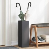 vidaXL Regen paraplu standaard Zwart 15,5 x 15,5 x 49 cm Staal