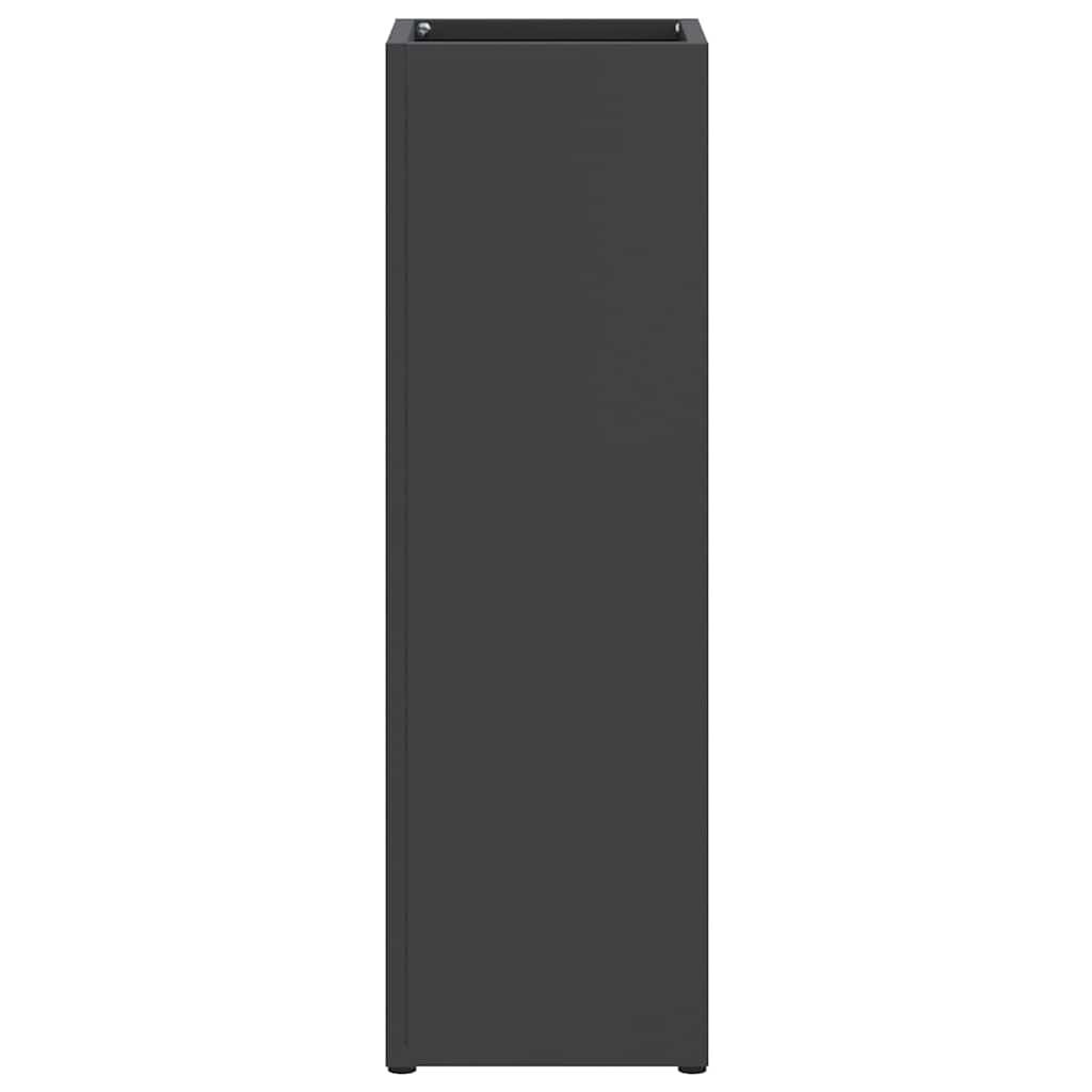 vidaXL Regen paraplu standaard Zwart 15,5 x 15,5 x 49 cm Staal