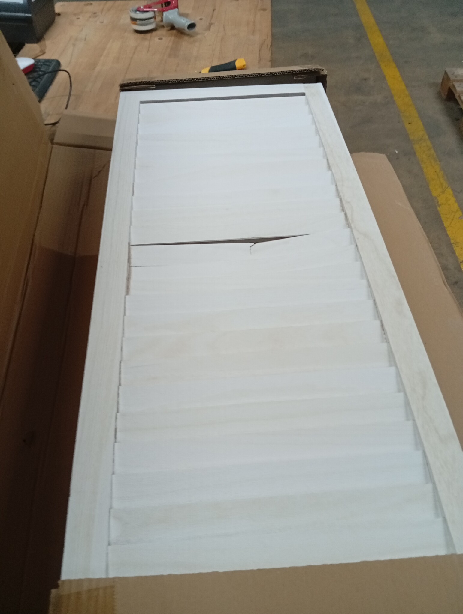 vidaXL Hoofdbord 100x5x78/88 cm kunstleer wit