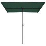 vidaXL Parasol met aluminium paal 2x1,5 m groen