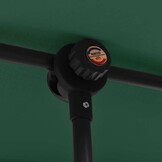 vidaXL Parasol met aluminium paal 2x1,5 m groen