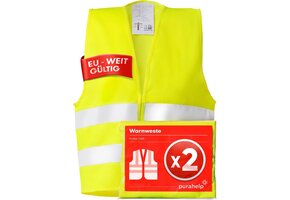 Veiligheidsvest Auto Volwassenen Geel S Reflecterend EN ISO 20471 Gecertificeerd (Set van 2) - 53% Korting