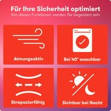 PURAHELP Veiligheidshesjes voor de auto, set van 2 stuks, Europees geldig volgens EN ISO 20471, reflecterend veiligheidsvest voor auto, geel - veiligheidsvest voor volwassenen