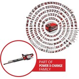 Einhell Accu Heggenschaar GE-CH 36/65 Li Solo - 65 cm - Rood/Zwart