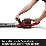 Einhell Accu Heggenschaar GE-CH 36/65 Li Solo - 65 cm - Rood/Zwart