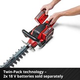 Einhell Accu Heggenschaar GE-CH 36/65 Li Solo - 65 cm - Rood/Zwart