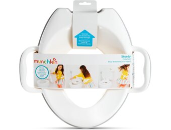 Munchkin Stevig potje | WC-bril voor zindelijkheidstraining met handgrepen en poten | Draagbare toiletbril voor peuters | Kindertoiletbril met voeten