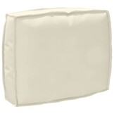 vidaXL Palletkussen voor rugleuning Crème 50 x 40 x 12 cm Oxford stof