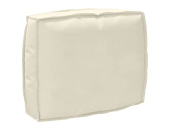 vidaXL Palletkussen voor rugleuning Crème 50 x 40 x 12 cm Oxford stof