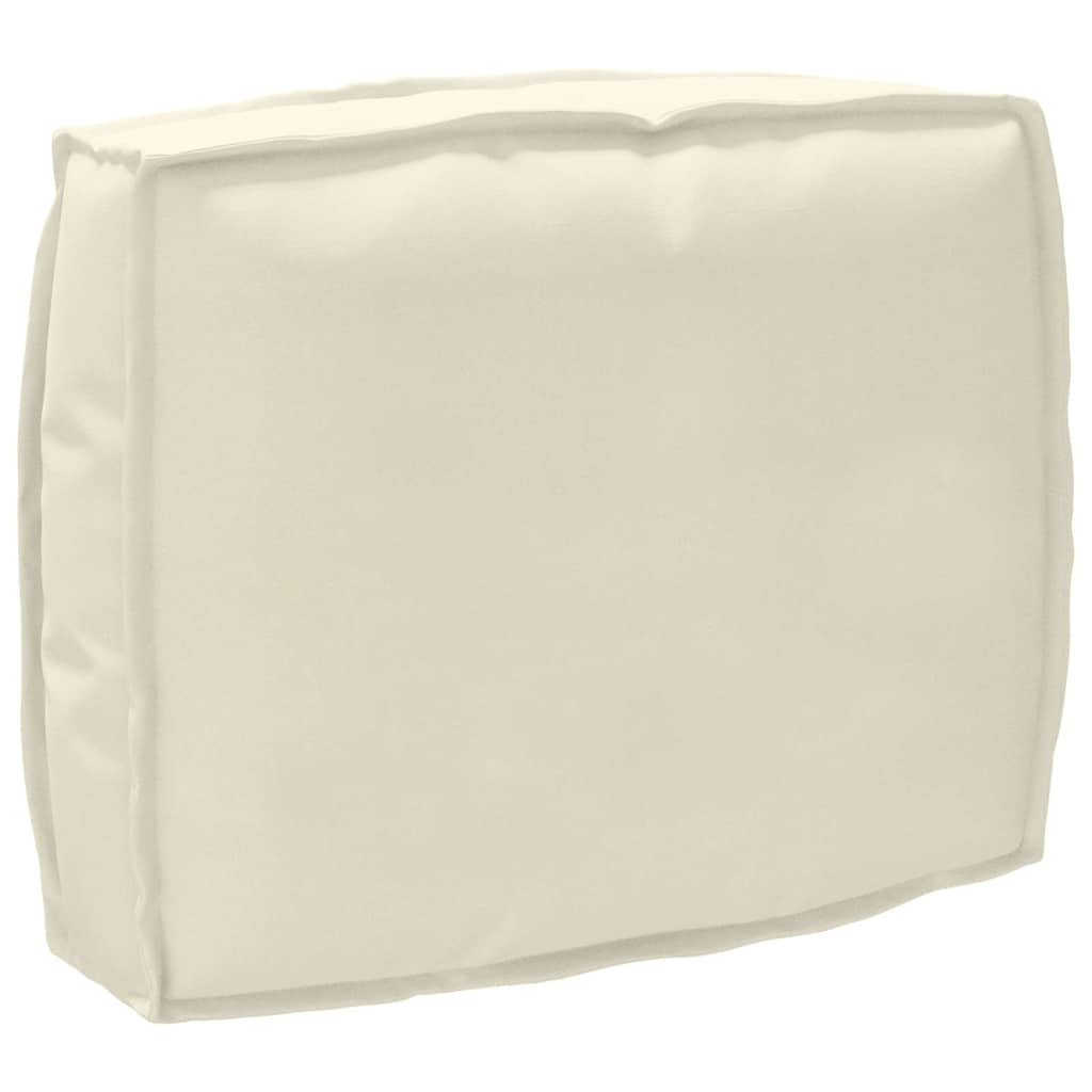 vidaXL Palletkussen voor rugleuning Crème 50 x 40 x 12 cm Oxford stof