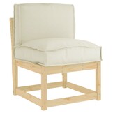 vidaXL Palletkussen voor rugleuning Crème 50 x 40 x 12 cm Oxford stof