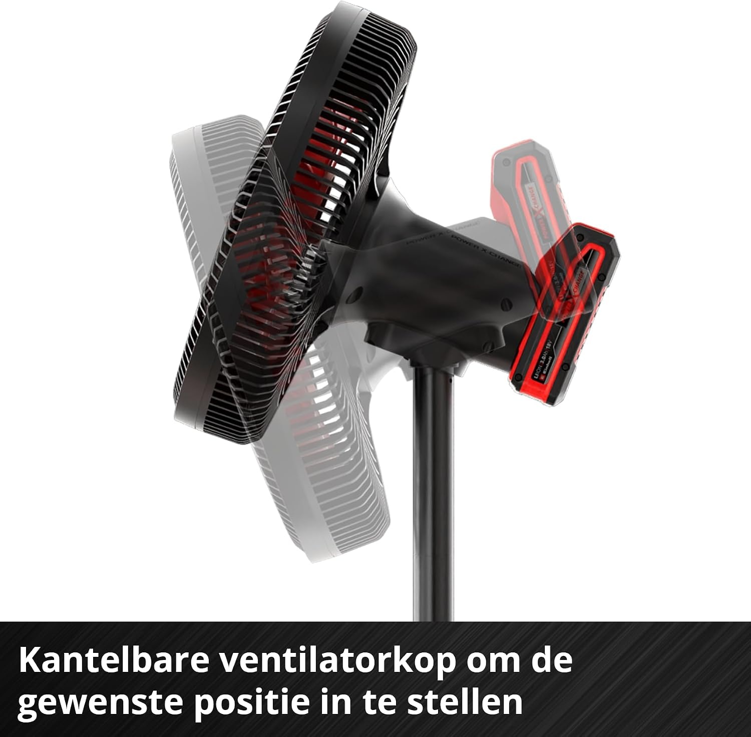 Einhell Accu Ventilator GE-CF 18/320 P Li-Solo - Rood/Zwart - 320 mm - 18V