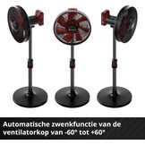 Einhell Accu Ventilator GE-CF 18/320 P Li-Solo - Rood/Zwart - 320 mm - 18V