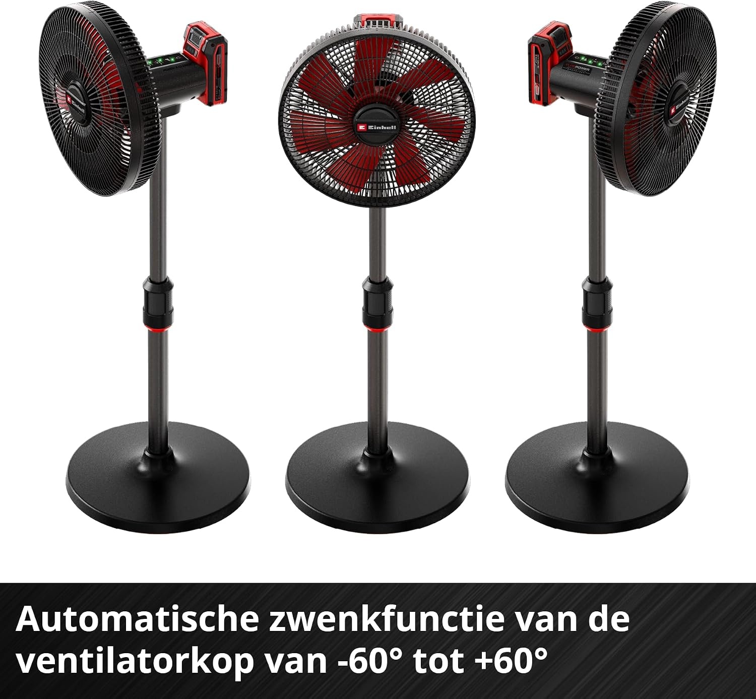 Einhell Accu Ventilator GE-CF 18/320 P Li-Solo - Rood/Zwart - 320 mm - 18V