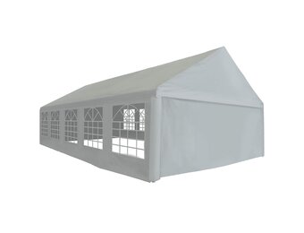 vidaXL Tentdoek zonder frame Grijs 10 x 5 m PE