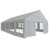 vidaXL Tentdoek zonder frame Grijs 10 x 5 m PE