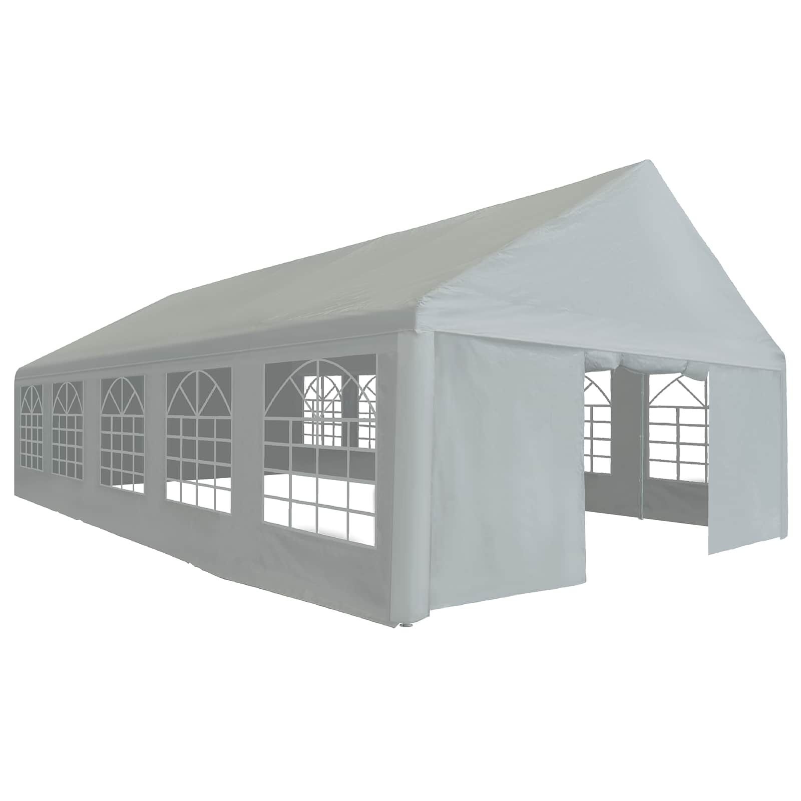 vidaXL Tentdoek zonder frame Grijs 10 x 5 m PE