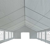 vidaXL Tentdoek zonder frame Grijs 10 x 5 m PE