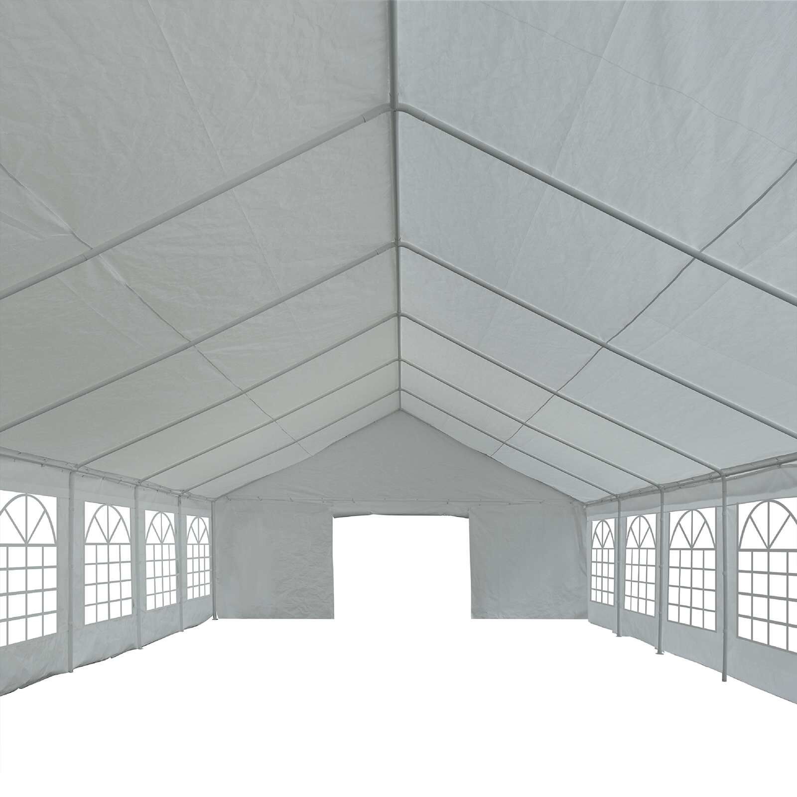 vidaXL Tentdoek zonder frame Grijs 10 x 5 m PE