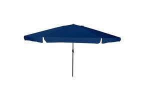 Azuurblauwe Tuinparasol - 394x394cm - Polyester & Staal (34% Korting!)