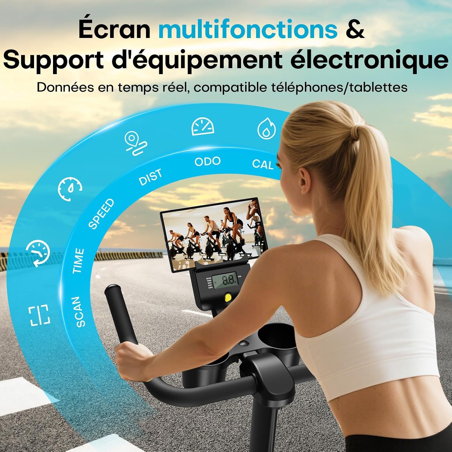 Hometrainer 6-in-1 met App & 35% Korting - Max 180kg