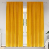 vidaXL Gordijnen 2 st Mosterdgeel 140 x 260 cm fluweel