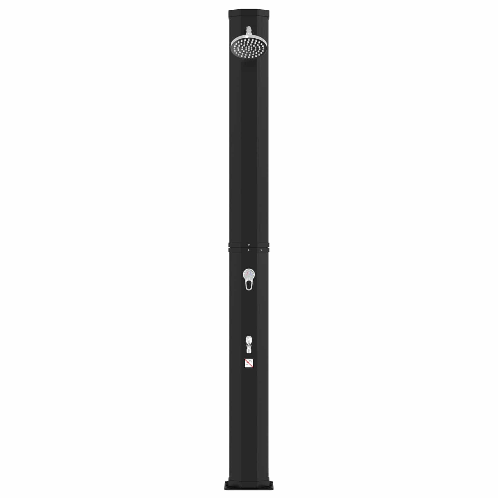 vidaXL Zonne-douche met douchekop en kraan 40 l PVC, ABS, Zinklegering