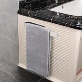 Ibergrif M34454A Handdoekhouder zonder boren, 37 cm, 304 roestvrij staal, handdoekstang om te plakken, voor badkamer en keuken