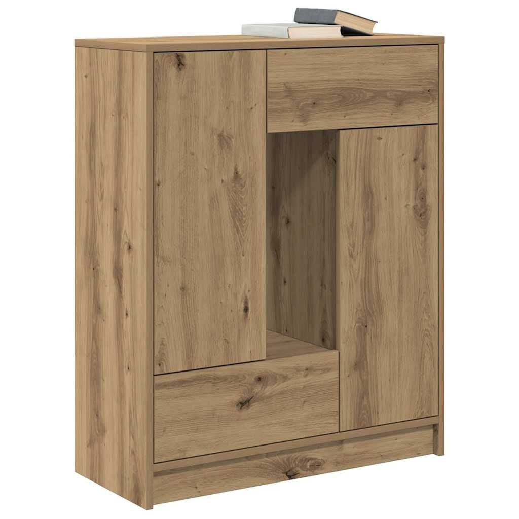 vidaXL Dressoir met lades en deuren 73x31x90 cm ambachtelijk