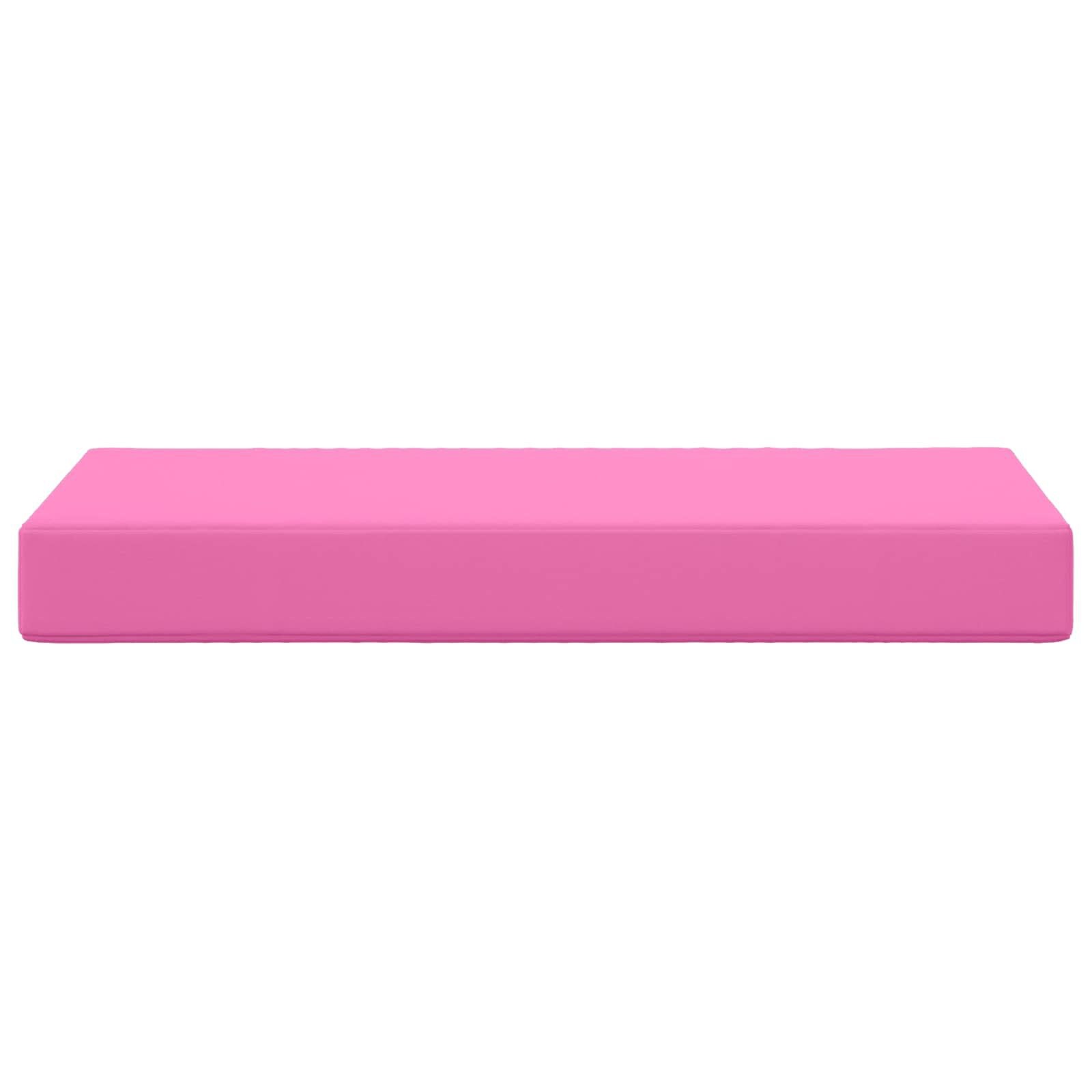 vidaXL Buiten Zitkussen 100% Polyester Roze 80 x 40 x 8 cm